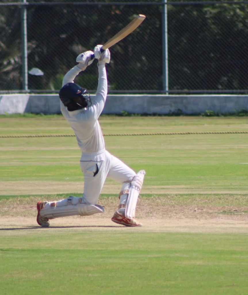 Aggressive lofted shot in play